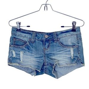 RSQ Distressed Denim Cabo Cut Off Shorts Size 3 EUC